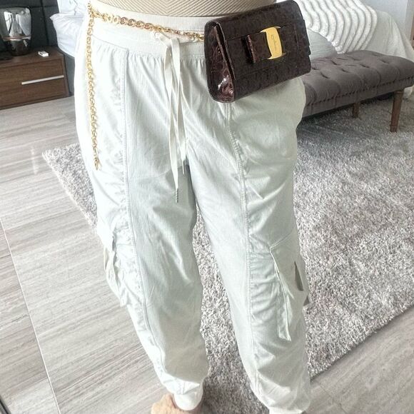 Salvatore Ferragamo Brown Croc Embossed Mini Bag with Gold Chain - Picture 11 of 12